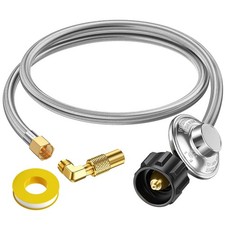 5FT Propane Adapter Hose with Regulator for Blackstone 17 & 22"Griddle 90°Elb...