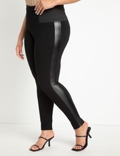 Eloquii Black Faux Leather Legging 14