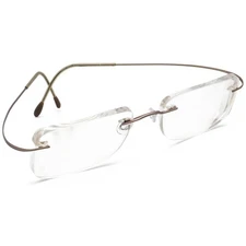 Silhouette Eyeglasses 7395 40 6073 Titan Vanilla Brown Rimless 54[]21 150