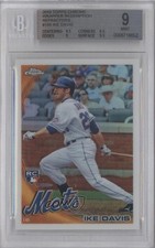 2010 Topps Chrome Wrapper Redemption Refractor Ike Davis #184 BGS 9 MINT m5x