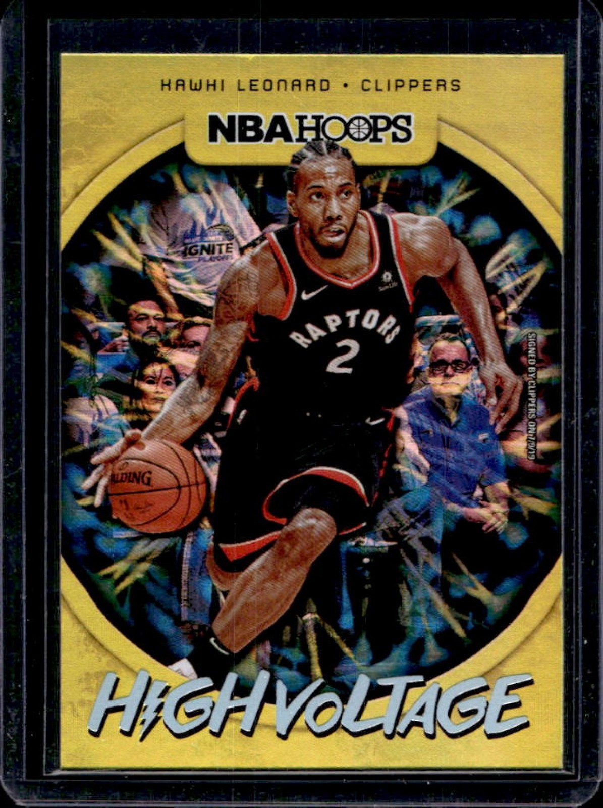 2019-20 Panini Hoops Kawhi Leonard High Voltage #1 Clippers