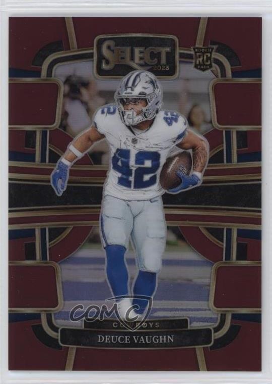 2023 Panini Select Concourse Maroon Prizm /149 Deuce Vaughn #28 Rookie RC 0xh3