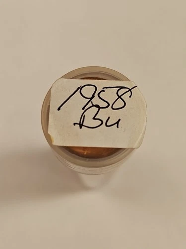 1958-P BU UNCIRCULATED LINCOLN WHEAT CENT PENNY ROLL *LAST YEAR OF WHEAT!*