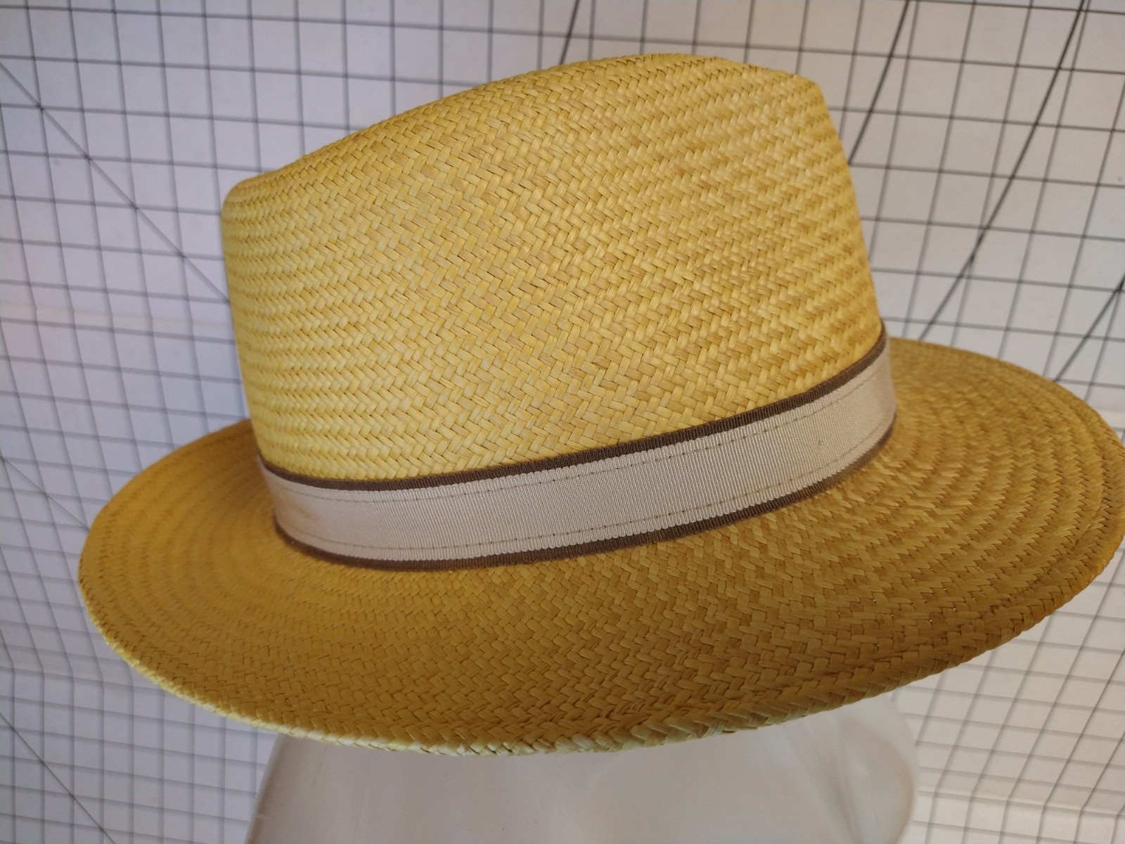 Bailey THE GENUINE ORIGINAL PANAMA Straw Fedora Hat SZ L