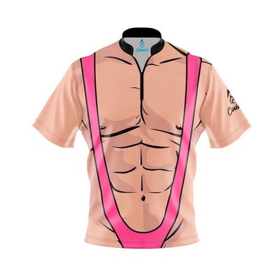 Custom Name Pink Mankini Bowling Jersey Shirt Size S-5XL New