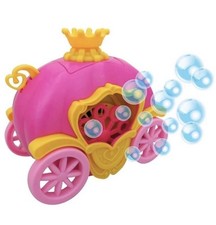 Play Day Pink Princess Carriage Battery Operated Bubble Blower Machine New
