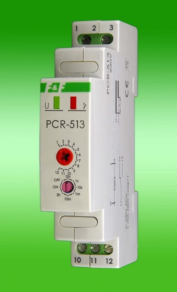 PCR-513 Reverse Time Relay 10A 1P 1M 230V AC