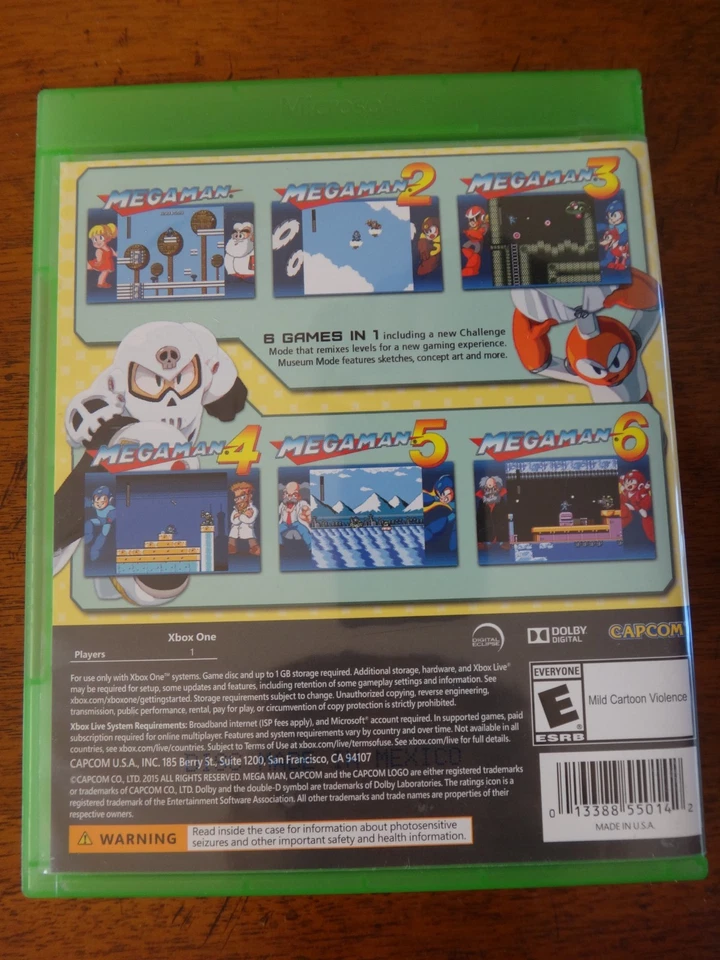 Xbox One - Mega Man Legacy Collection (Microsoft Xbox One, 2015) Card, Stickers - Image 2 of 3