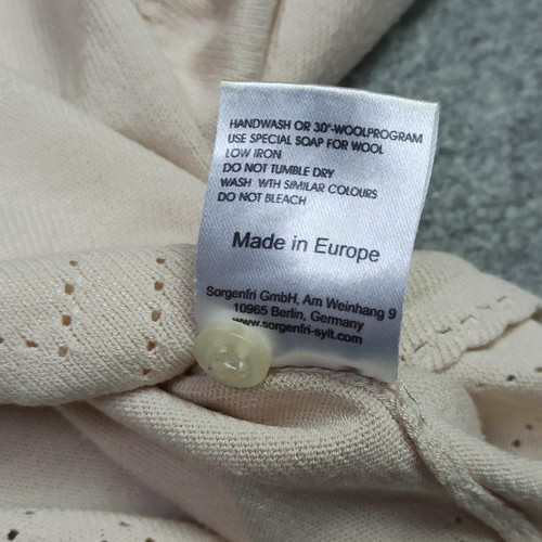 Sorgenfri-Sylt Damen Kurz Strickjacke Gr. M EU-38 Slim Beige Leicht Strick - Bild 9 von 13