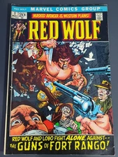 Red Wolf #1 Marvel Comics 1972 Gil Kane Cover First Solo Title Lobo