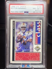 1998 UD Choice - Payton Manning Rookie Auto