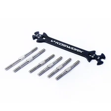 Koswork Steel Heavy Duty Turnbuckle Set w/ Wrench For Kyosho Ultima# KOS04361-01