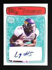 2008 Topps Rookie Progression Rookie Auto Red #d/999 Chris Johnson #207 Auto RC