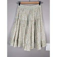 Batsheva Tiered Floral Midi Skirt size 2
