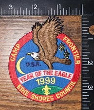 Camp Frontier Pioneer Scout Reservation 1999 Erie Shores Council BSA Camp Patch