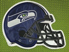 Seattle Seahawks Helmet Huge High Quality Embroidered Patch 10.4"x8.2"