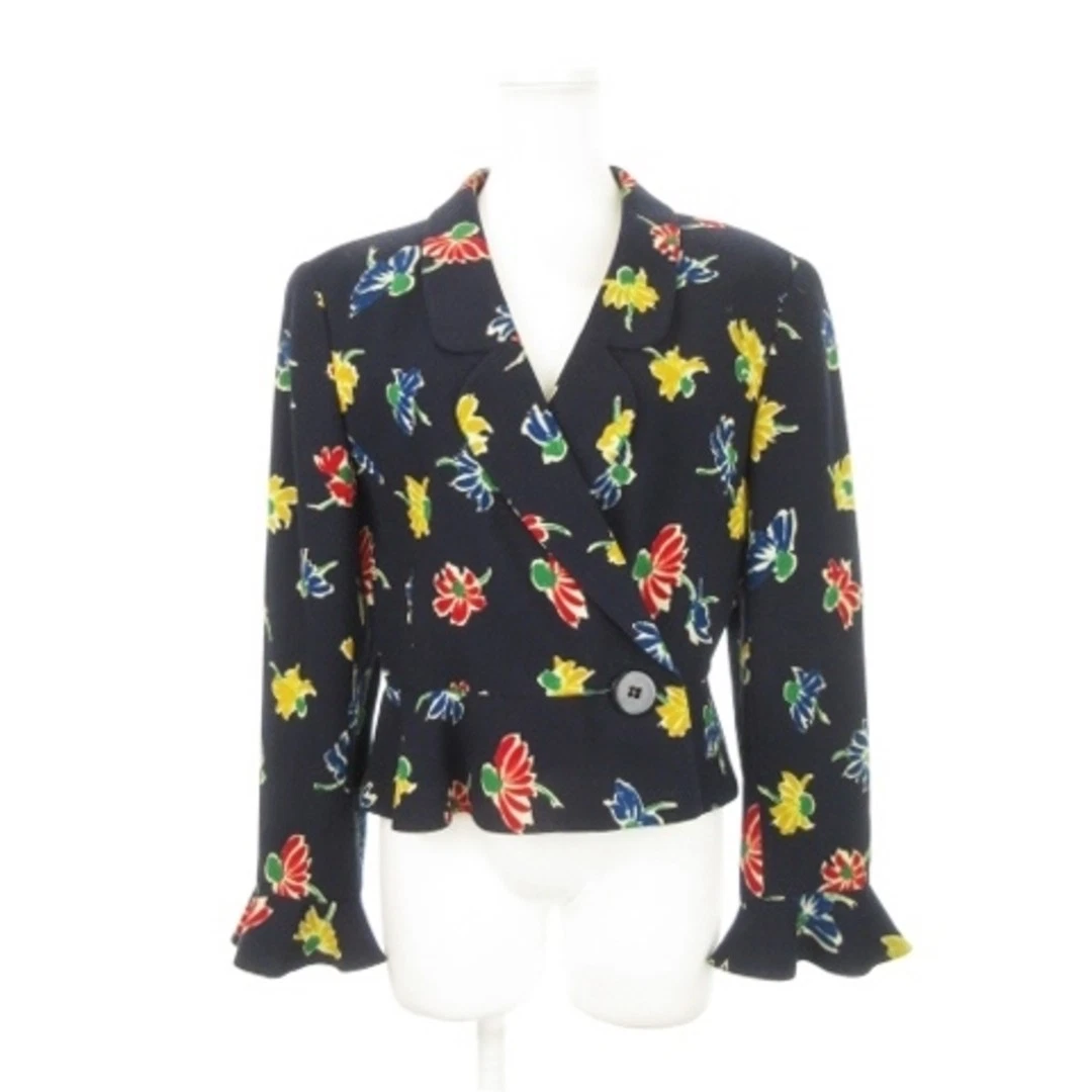 VALENTINO Giacca sartoriale vintage risvolto tondo lunghezza corta fodera totale usata 002