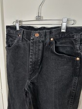 Vintage Wrangler Women  s Jeans Faded Black size 31x34