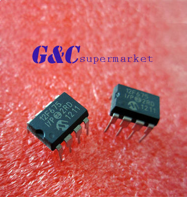IC PIC12F675-I/P PIC12F675 DIP8 MICROCHIP MCU CMOS FLASH-BASE 8BIT NEW
