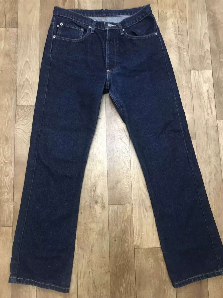 Ralph Lauren Polo Jeans Company Vintage Blue Signature Bootcut Jeans UK10 A47