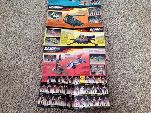 Figurina/CATALOGO veicoli GI Joe 1987 inserto Defiant/Cobra Mamba/Sea Ray #1 - Foto 3 di 5