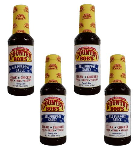 4-Pack Country Bob’s Original All-Purpose Sauce, Value Size 23 oz Bottles - Picture 17 of 24