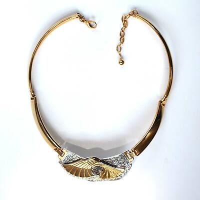 Halskette in Gold/Silber mit Strass-Steinen (ALEXANDRE de Paris)