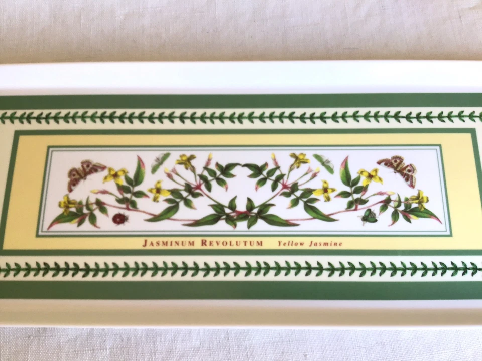 Bandeja para servir jazmín amarillo melamina Susan Williams Ellis Portmeirion England Foto 2 de 4