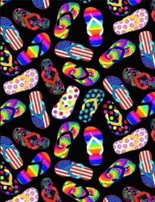 timeless treasures flip flop fabric