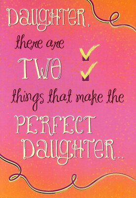Funny BIRTHDAY Card FOR DAUGHTER FROM BOTH PARENTS by Designer Greetings + 