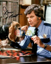 JAMES BEST ROSCO ON THE DUKES OF HAZZARD AUTOGRAPHED 8X10 PHOTO reprint