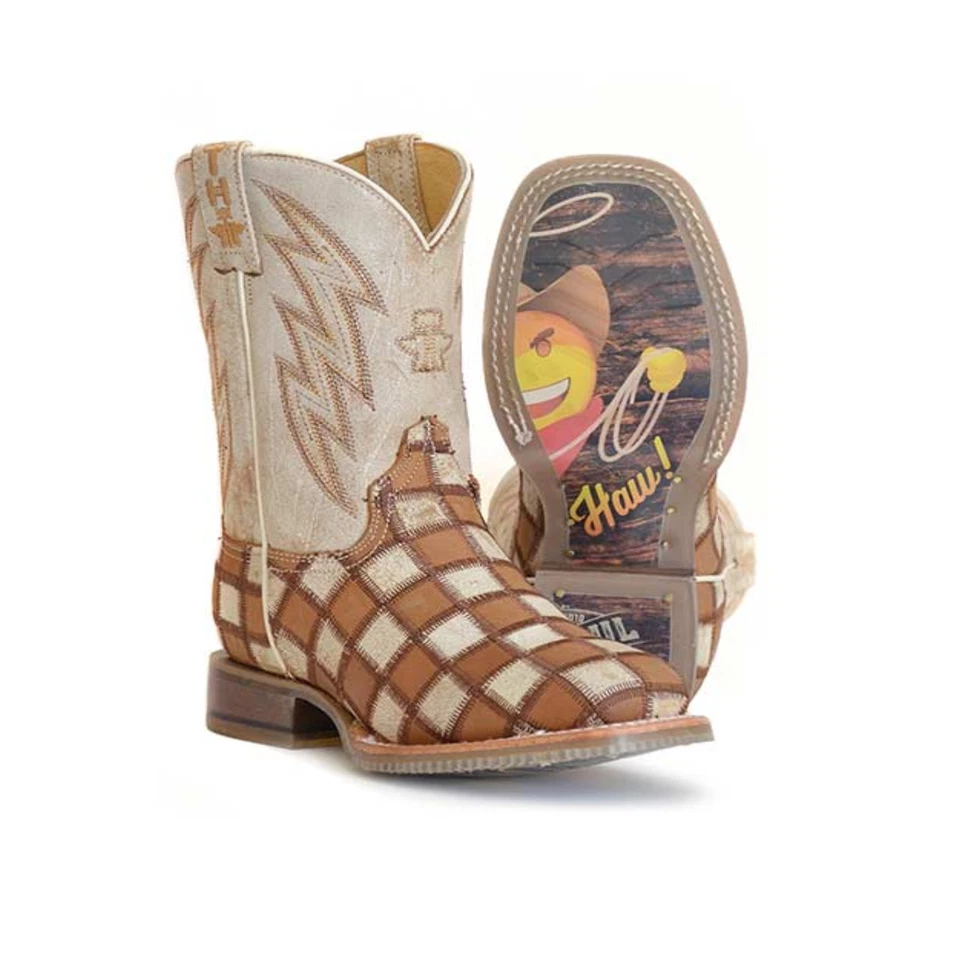 Botas Roper® para niños con suela emoji punta cuadrada marrón 14-119-0077-0875 Foto 2 de 3