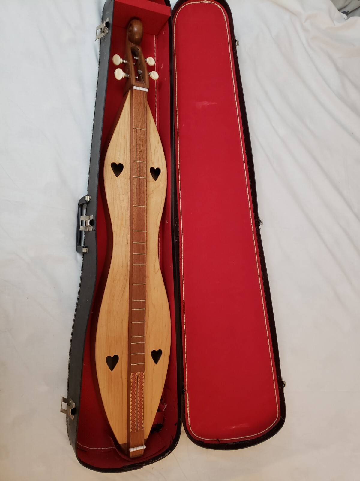 Appalachian Mountain Dulcimer hard case Hour Glass Hand Made 4 string