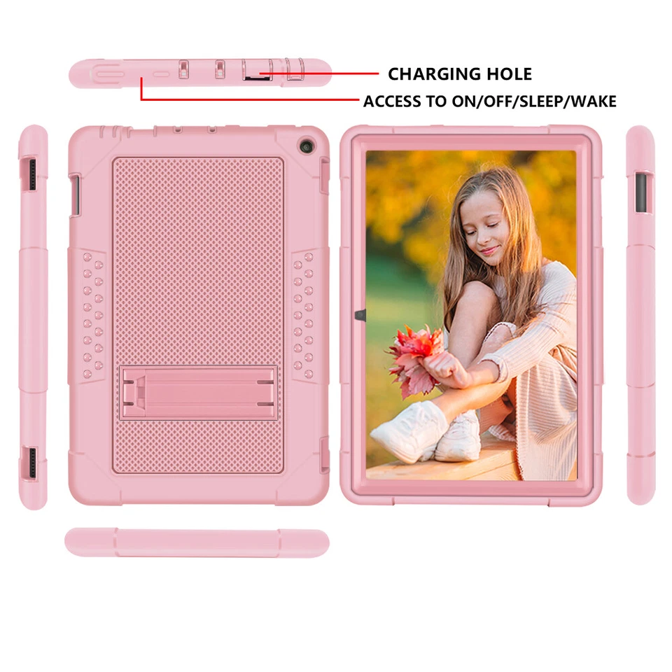 For Amazon Fire HD 10  11th Gen Tablet Heavy Duty Shockproof Hybrid Rugged Case - Image 3 of 4