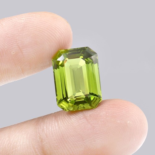 AAA Makellos Ceylon Peridot Grün Saphir Lose Strahlender Schnitt Edelstein - Bild 3 von 4