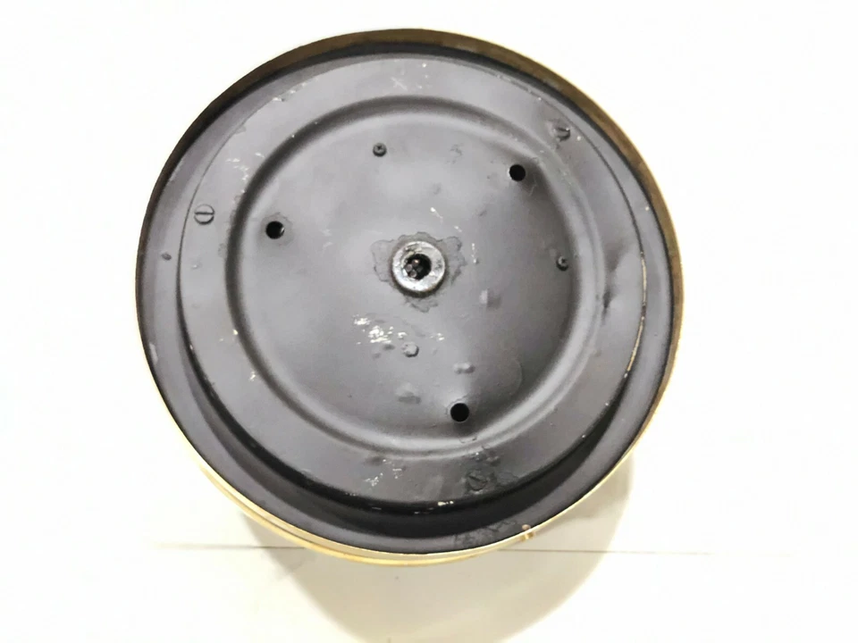 Lot of 2 Antique Brass Nautical Ship Ceiling | Vintage Ocean Liner Deck Lights - Image 4 of 4