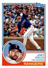2018 Topps Update Series Joey Gallo Texas Rangers #83-26 1983 Design
