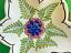 thumbnail 6  - Delft-Oval Bowl Trinket Dish-Pierced Leaf-Hand Painted-Centre Flower-Vintage
