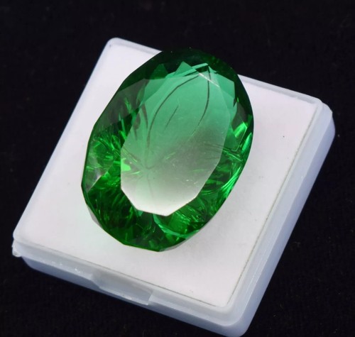 Carving Piece 92 Ct Natural EGL Certified Brazilian Green Moldavite Gemstone - Picture 2 of 3