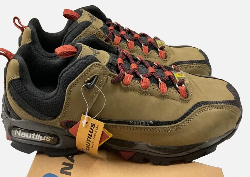 Botas Nautilus Calzado de Seguridad Para Hombre N1392 10.5 XX-Wicho Musgo Hombres Trabajo  Foto 4 de 4