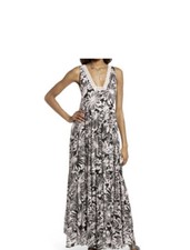 Free People Intimately Tiers To You Maxi Dress Pink/Black Floral Women’s ✨M