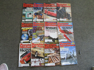 Lot of 12 Popular Mechanics Volume 174 Issues 1-12, 1997, GUC