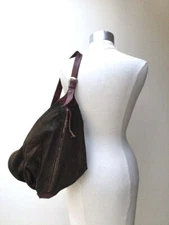 Vintage 1980's Bottega Veneta Suede Sling Shoulder Bag