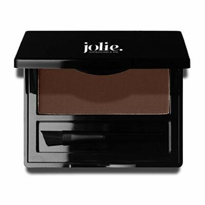 Brush on Brow - Long Wear Perfect Eyebrow Powder Filler Definer Kit - Dark Brown
