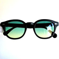 MOSCOT LEMTOSH Sonnenbrille sunglasses schwarz black grüne Gläser 49 Johnny Depp