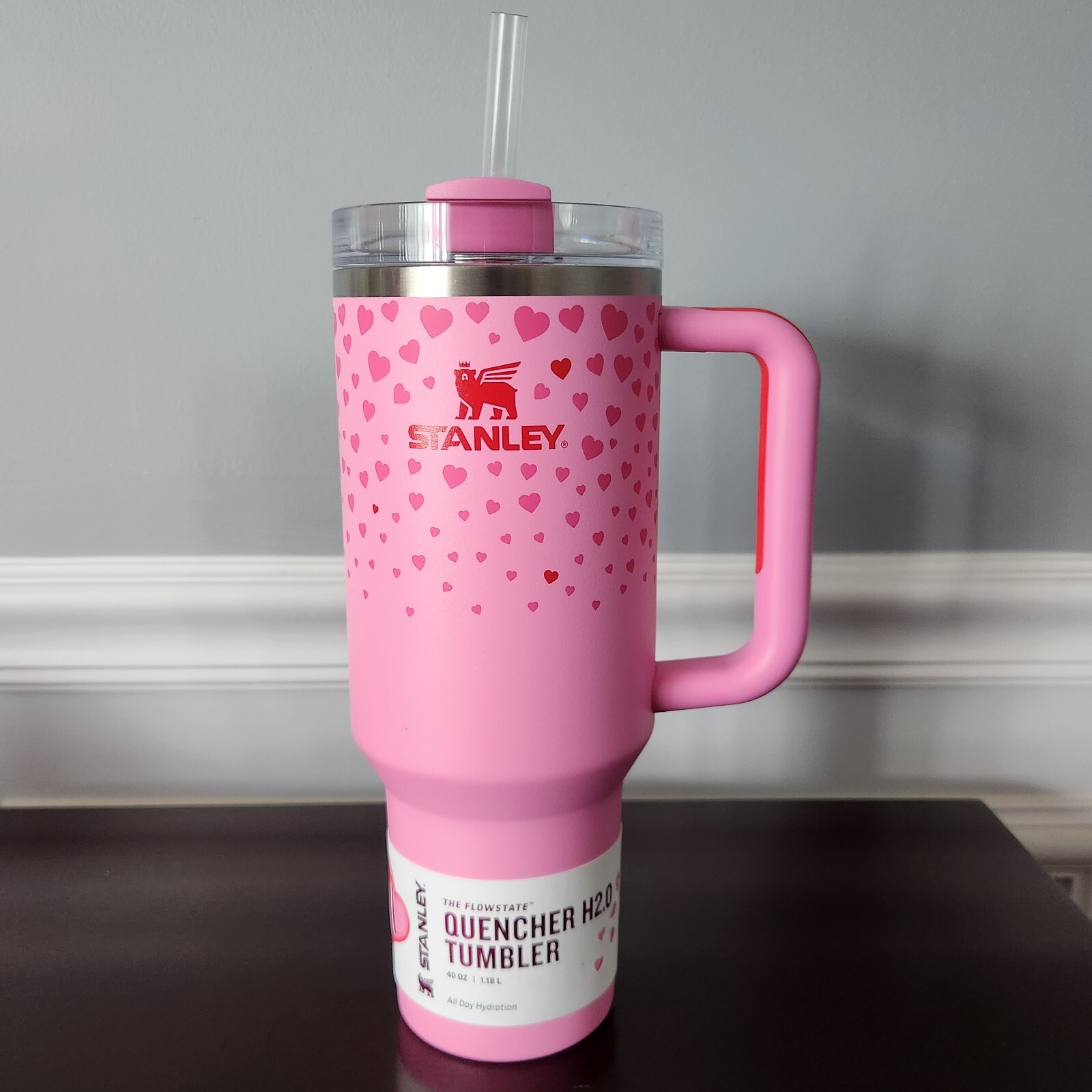 Stanley Cup Valentines 2025 Pink 40oz H2.0 Flowstate Tumbler-image