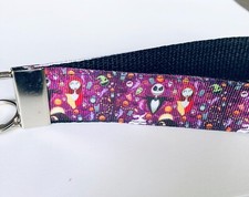 Key Fob Key Chain Holder Wrist Lanyard Strap Jack Sally NBC Oogie Boogie Zero