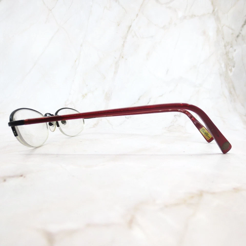 Marco de gafas Levi Strauss LS114 para mujer negro/rojo rectángulo medio borde 47-20-135 Foto 4 de 4