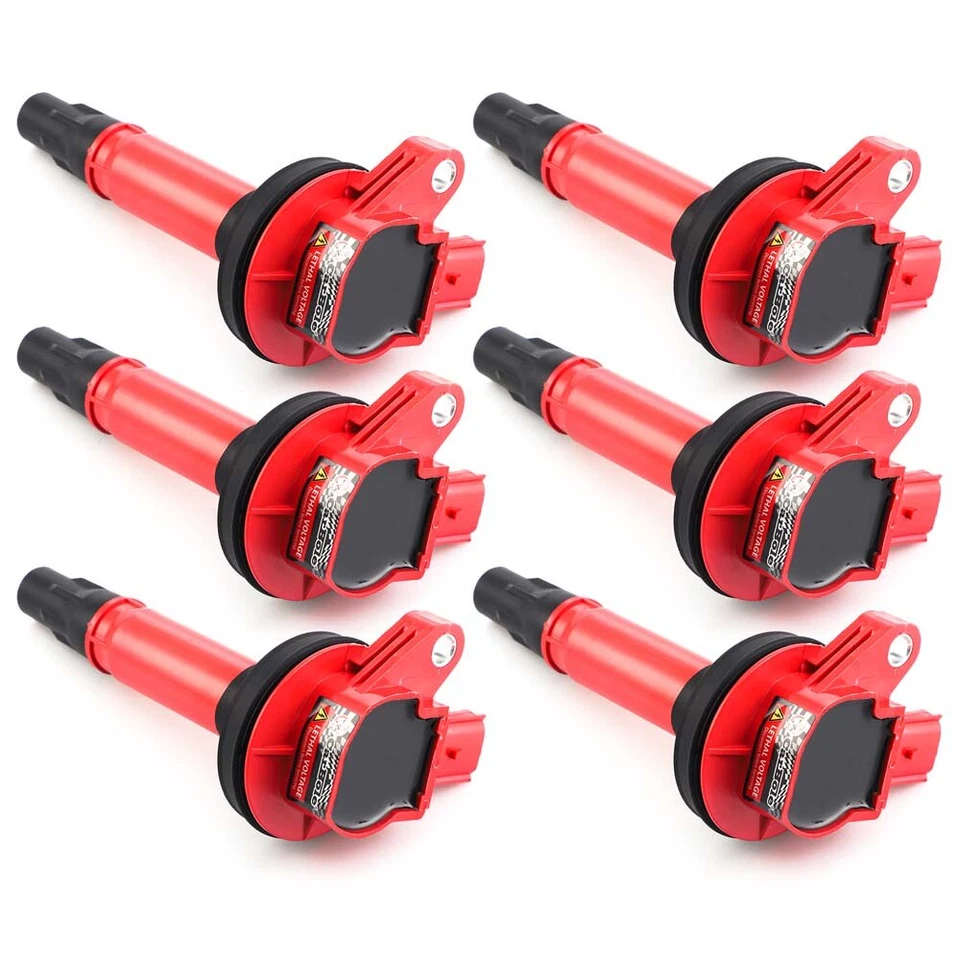 6x Bobina de encendido + bujía para Ford Explorer F150 Lincoln MKT Mazda 3,5 L 3,7 L Foto 3 de 4