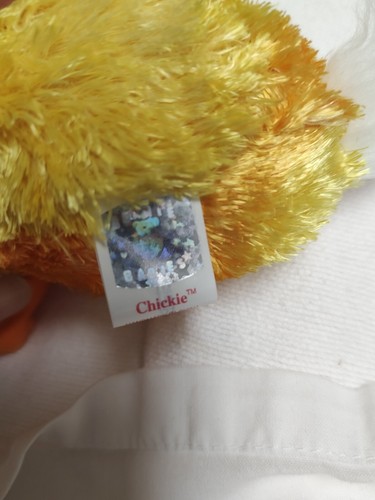 TY Beanie Babies CHICKIE the Baby Pollo Pulcino Peluche Pasqua 2001 Nuovo con etichette - Foto 13 di 22